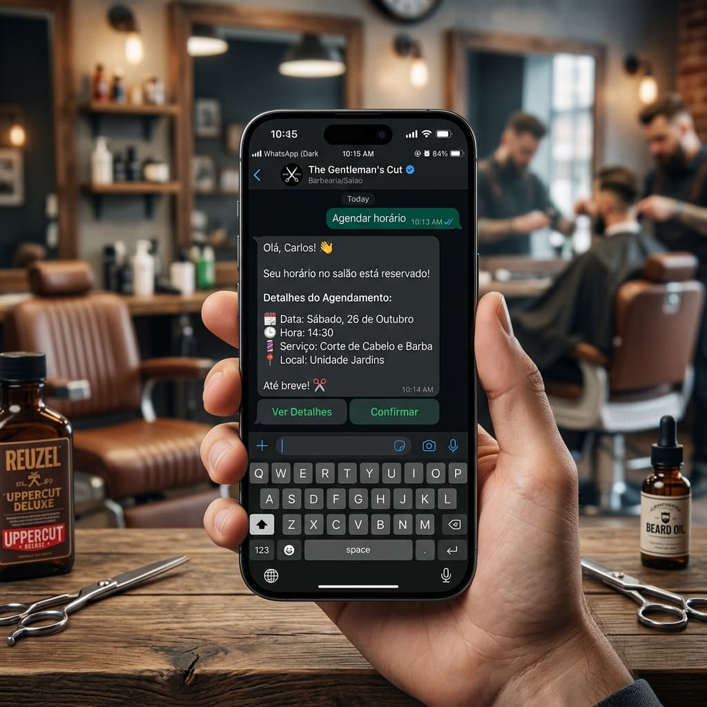 Agendamento WhatsApp para Salões e Barbearias